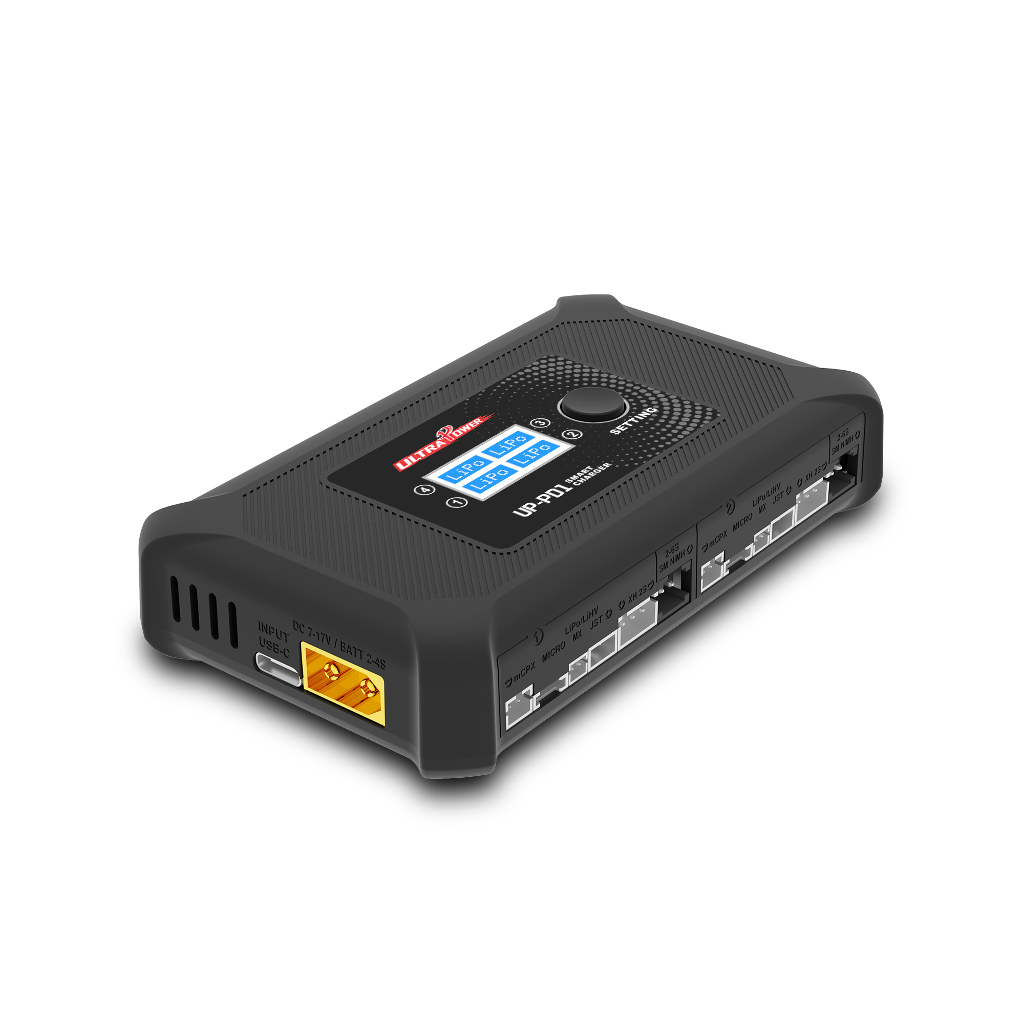 UP-PD1 2S LiPo/LiHV Four Channels DC Charger