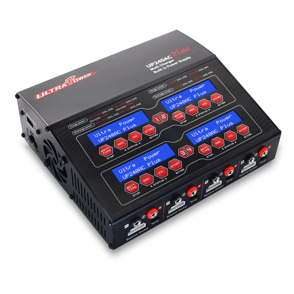 UP240AC Plus 4x60W Four Channels AC/DC Charger